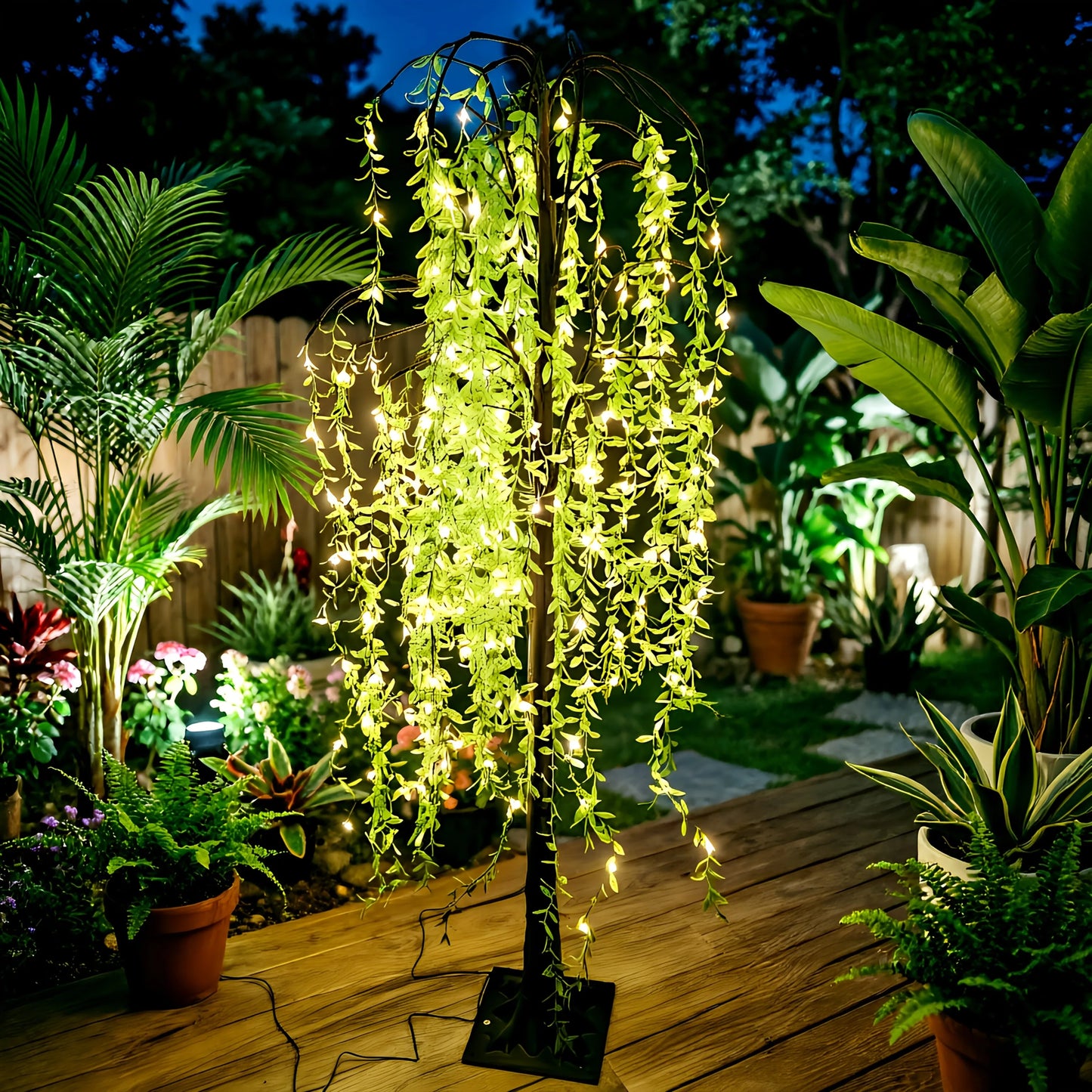188 LED Willow Tree Light With USB Power Garden Decor