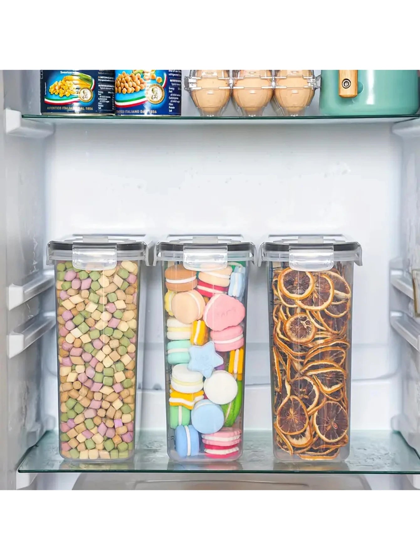 4L Airtight Food Storage Containers 4 Pack For Pantry Organization