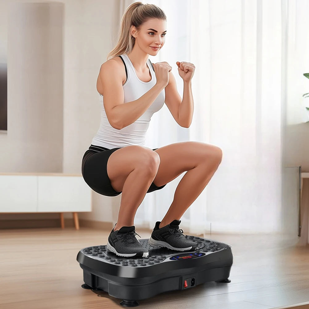 APWIKOGER Vibration Plate Exercise Machine Bluetooth Full Body Shaker