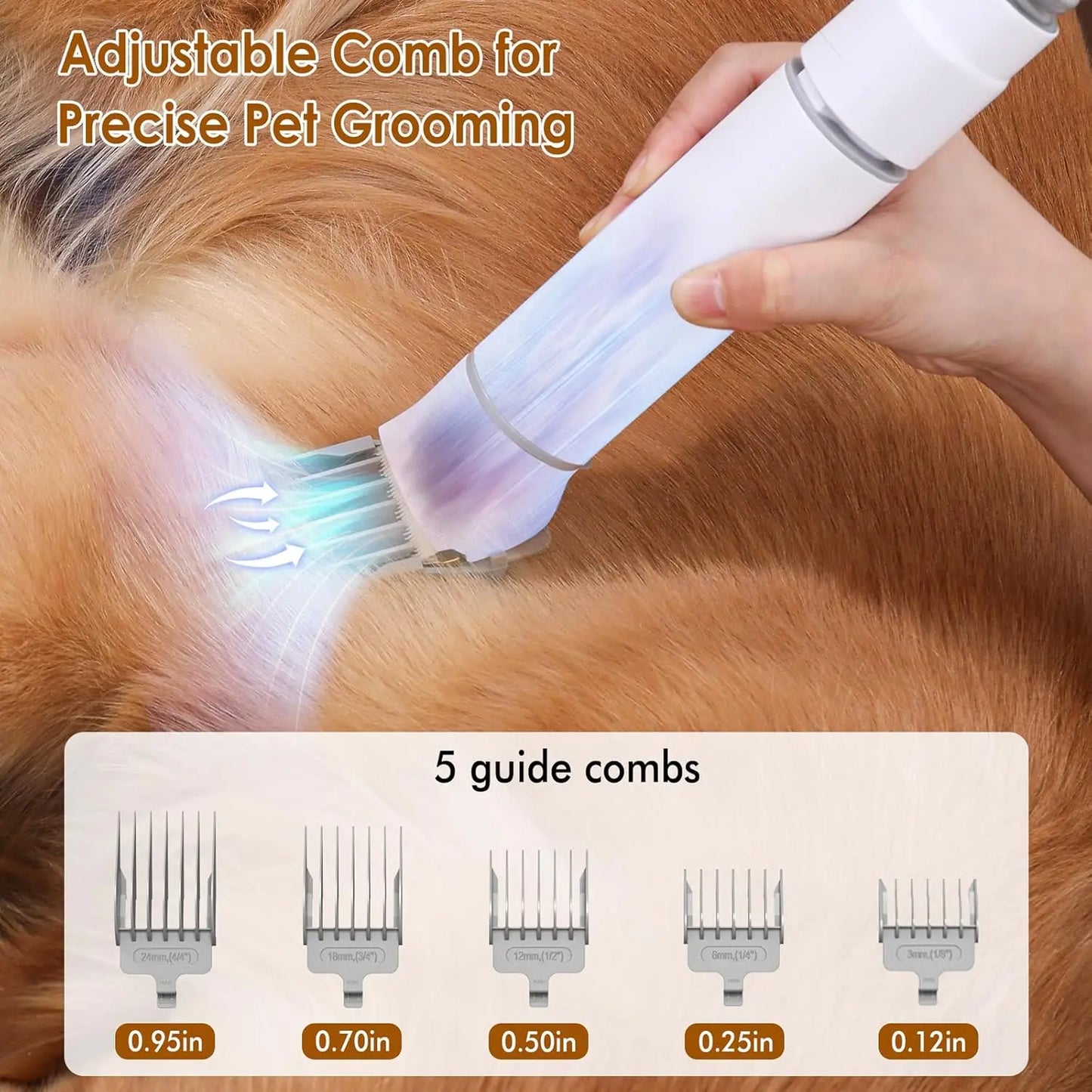 Groom at home with salon quality results using a cordless pet grooming vacuum designed for quiet operation, powerful suction, user friendly cleaning, and effortless upkeep between sessions.