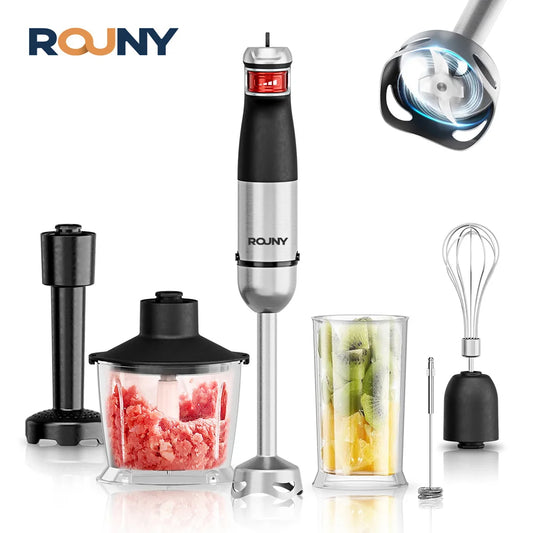 Rouny 1500W Electric Handheld Stick Blender 6 In 1 Immersion