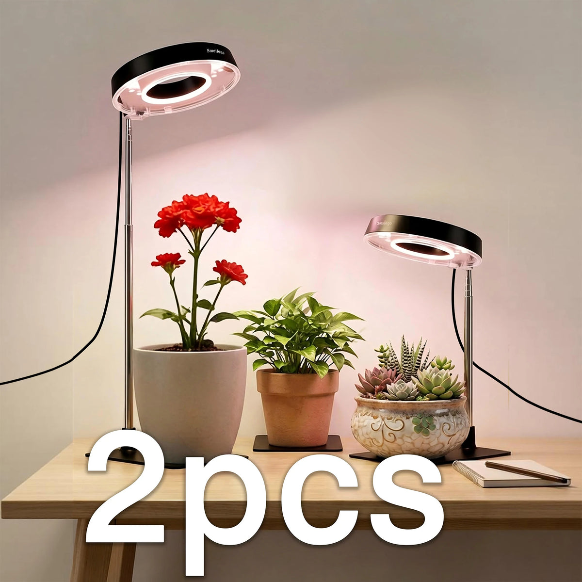 Smeileas Full Spectrum LED Plant Grow Light With Magnetic Flexible Head