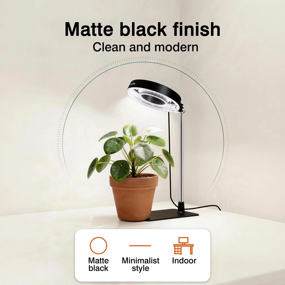 Smeileas Full Spectrum LED Plant Grow Light With Magnetic Flexible Head