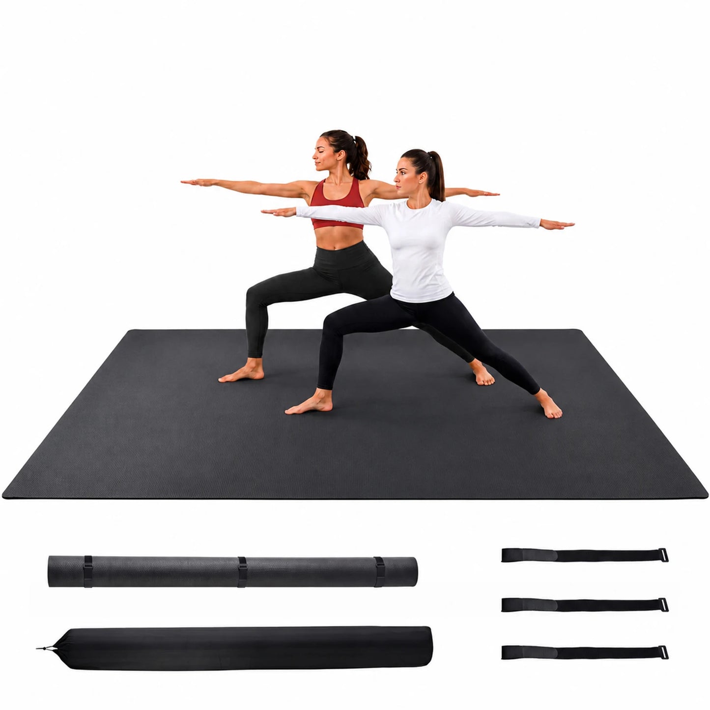Non Slip PVC Yoga Mat For Home Gym Workouts Fitness