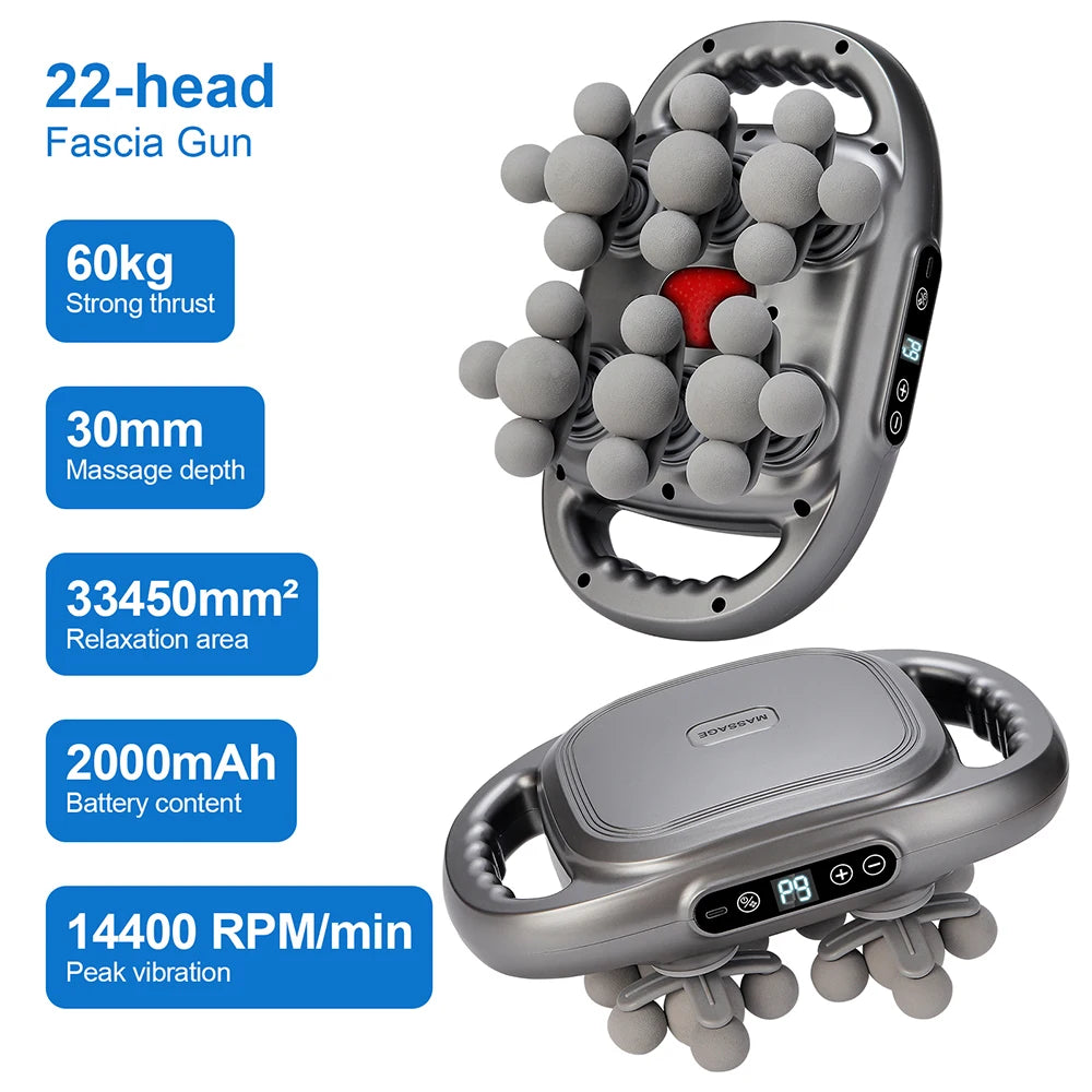 Foreverlily High Frequency Vibration Body Massage Gun Muscle Recovery Tool