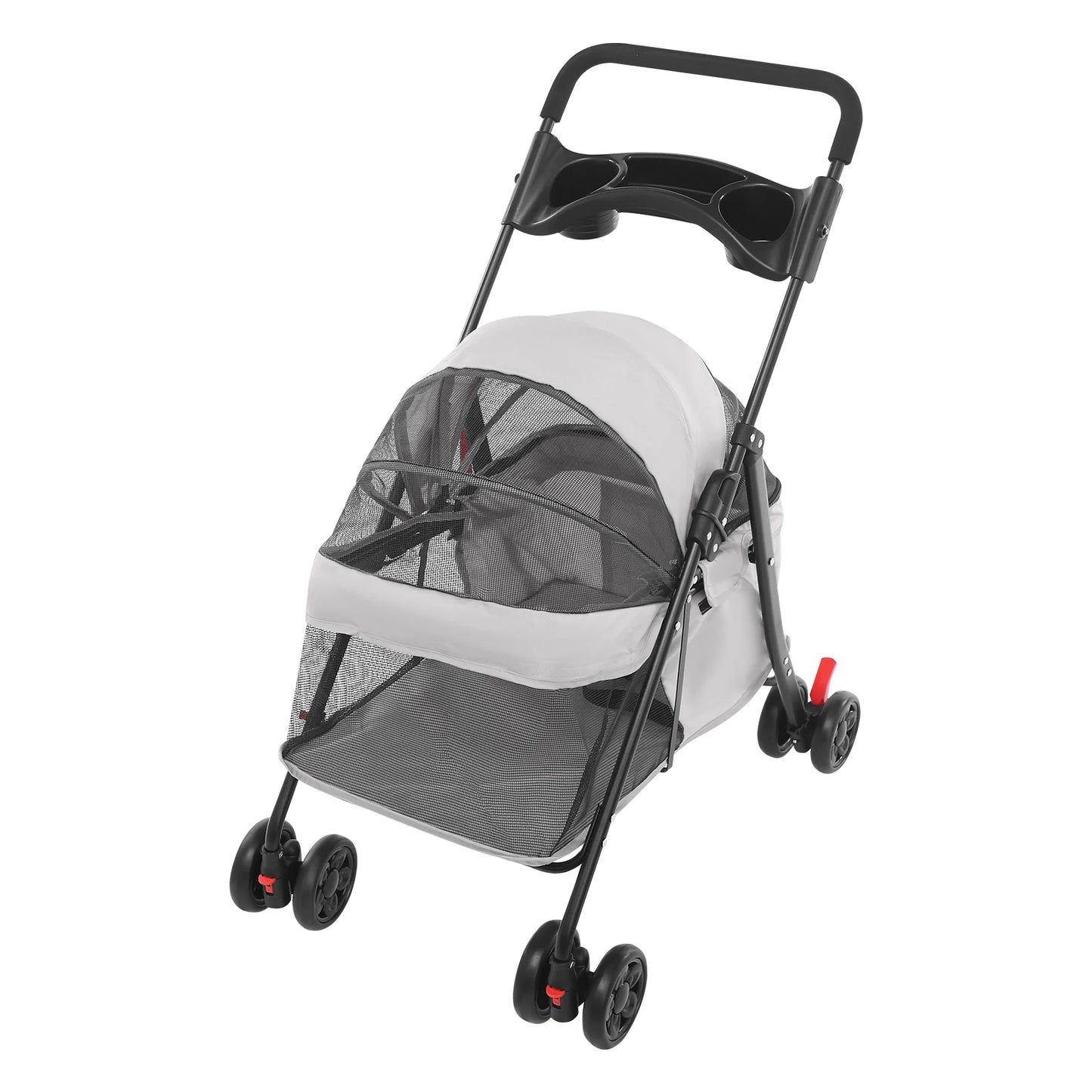 Bymaocar Foldable Pet Stroller For Medium Dogs And Cats