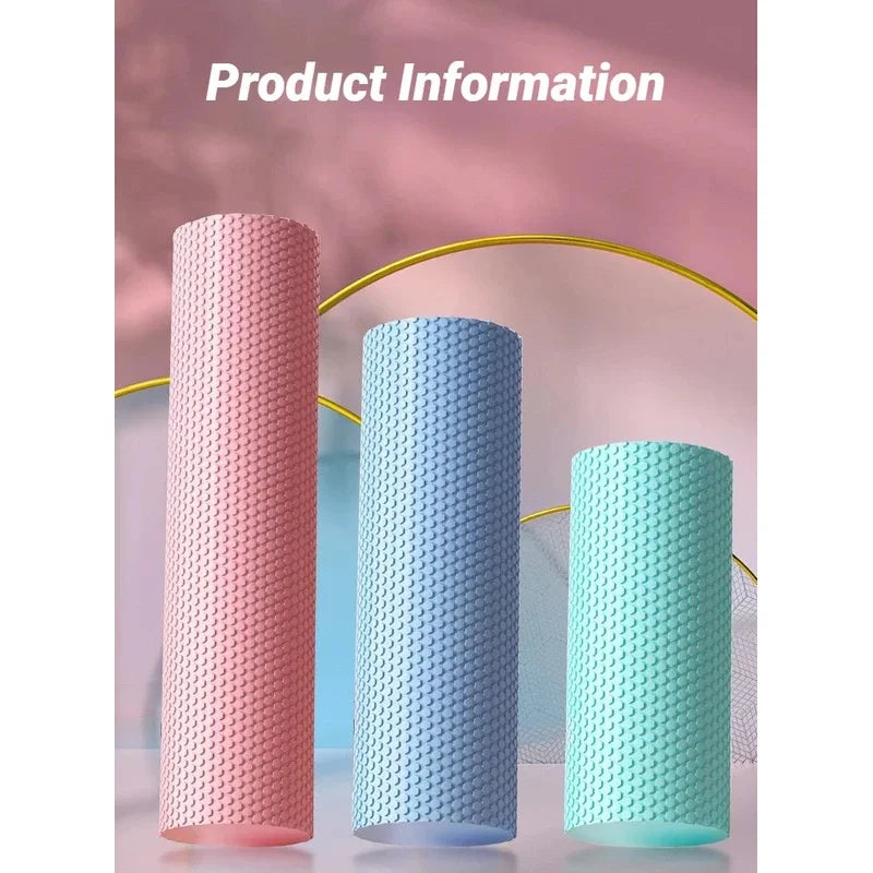 Hexagonal EVA Foam Yoga Roller With 3D Massage Nodes