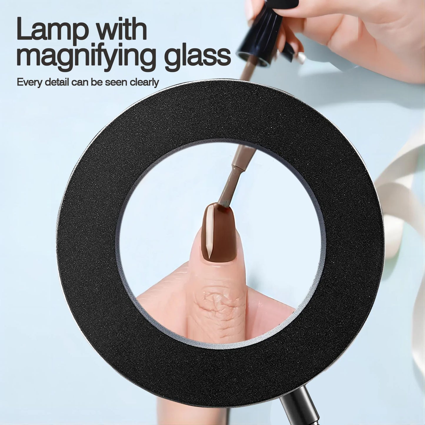 Smeileas 5X Magnifying Lamp with Light Clip On LED Reading