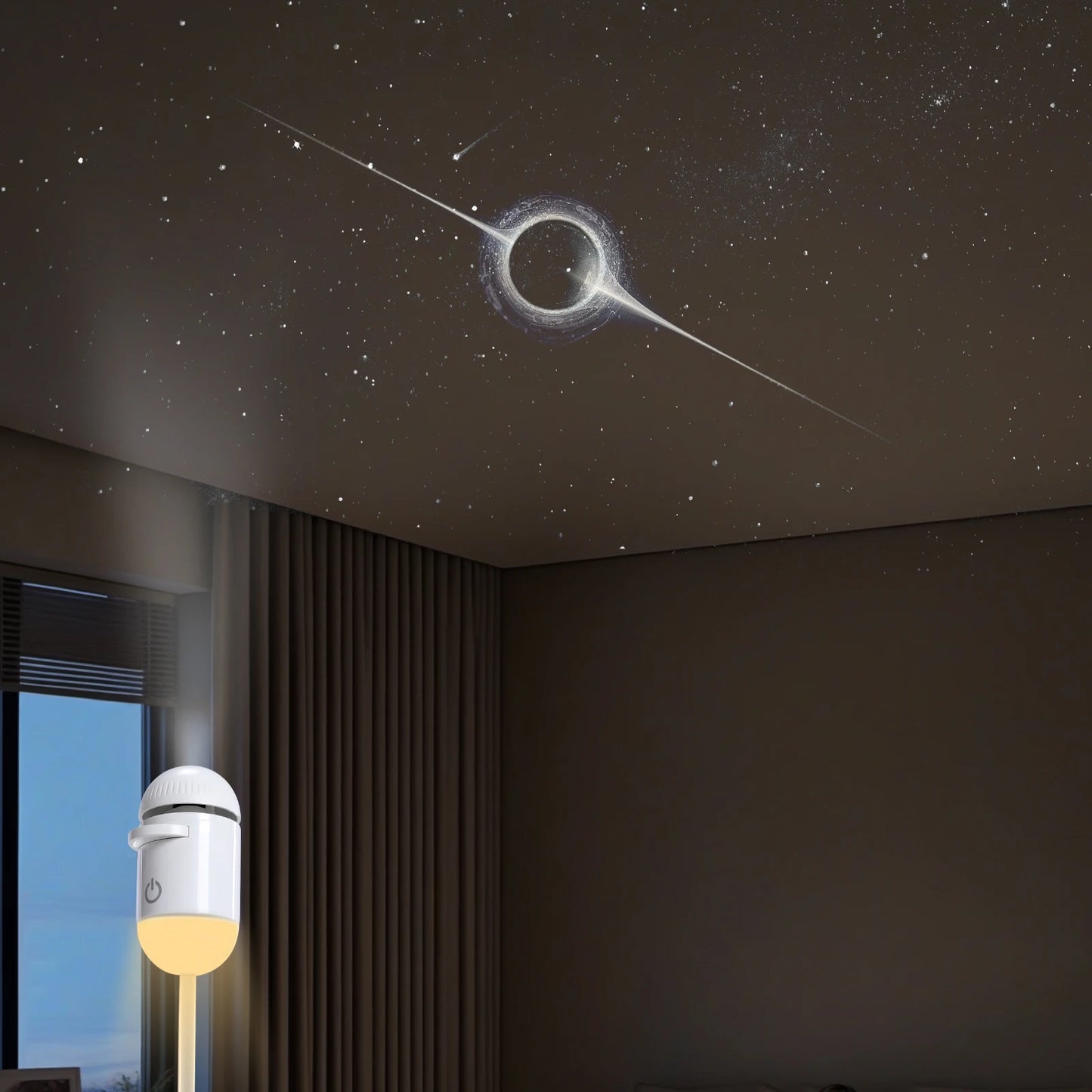 ALIILEE Galaxy Star Projector Night Light USB Nebula Ceiling LED Lamp