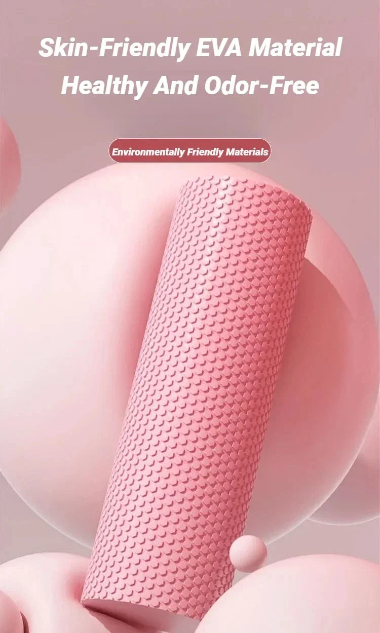 Hexagonal EVA Foam Yoga Roller With 3D Massage Nodes