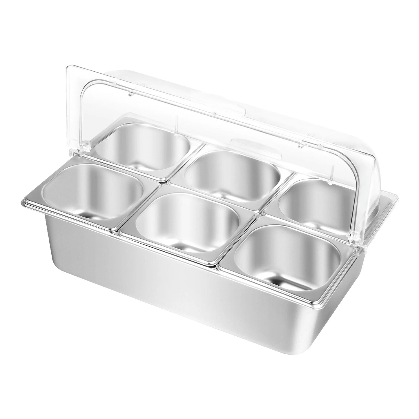 Bymaocar Countertop Condiment Dispenser Buffet Tray For Salad Dressings