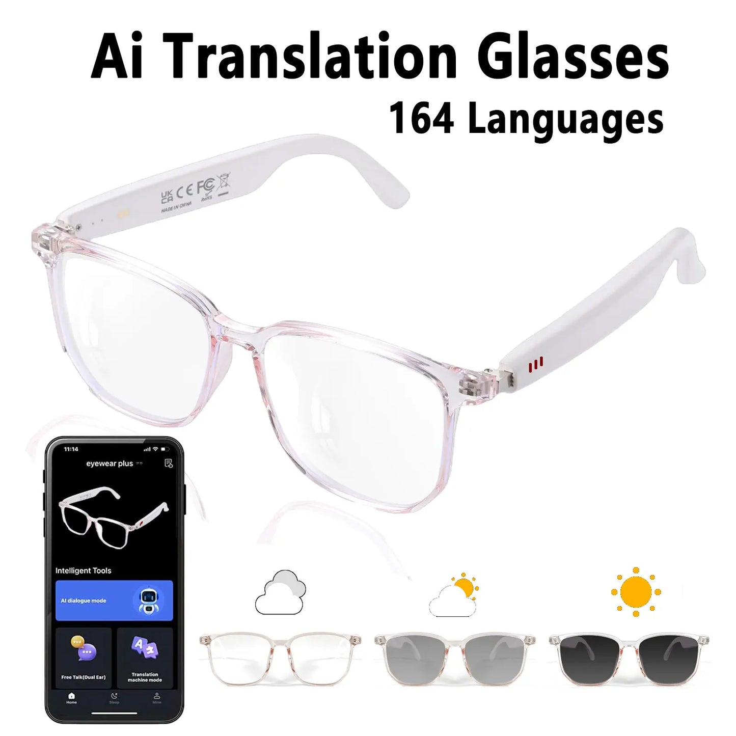 Step into seamless global conversations with smart AI translation glasses that listen, translate, and adapt in real time.