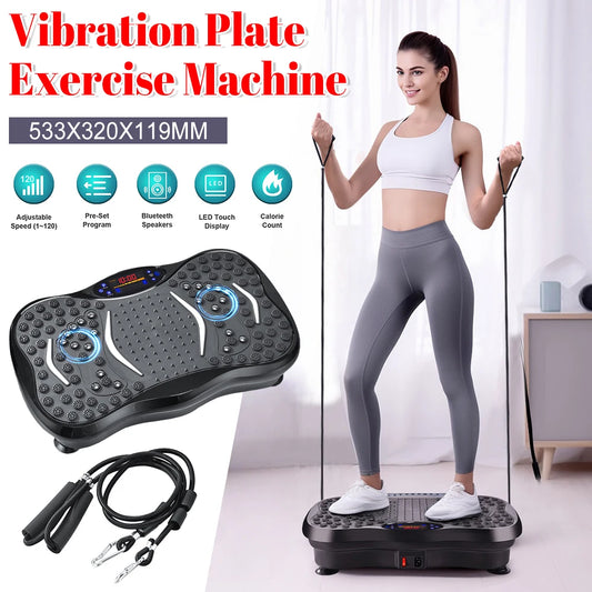 APWIKOGER Vibration Plate Exercise Machine Bluetooth Full Body Shaker