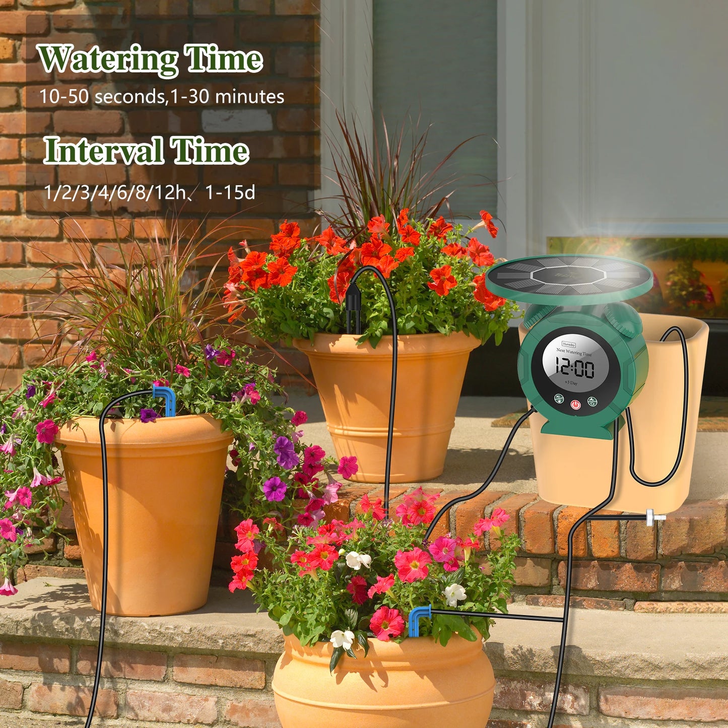 Solar Drip Irrigation System With Dual Supply And USB Charging