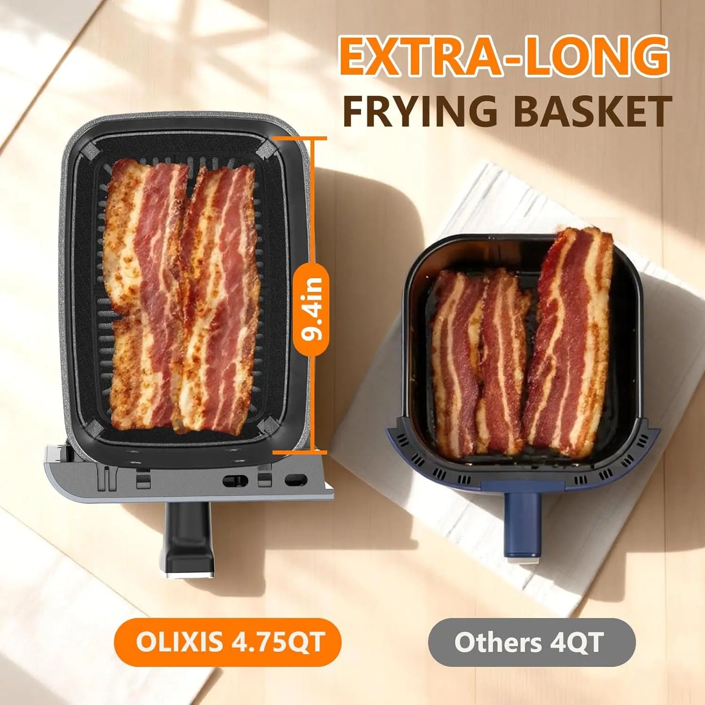 Dual Zone Air Fryer With Independent Baskets
