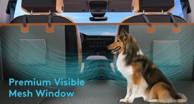PU Leather Dog Back Seat Extender Waterproof Car Seat Cover