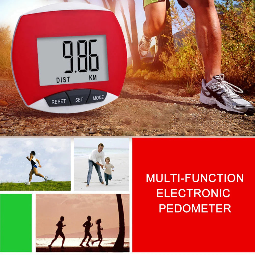 Accurate Clip Pedometer Step Tracker With LCD Display For Walking