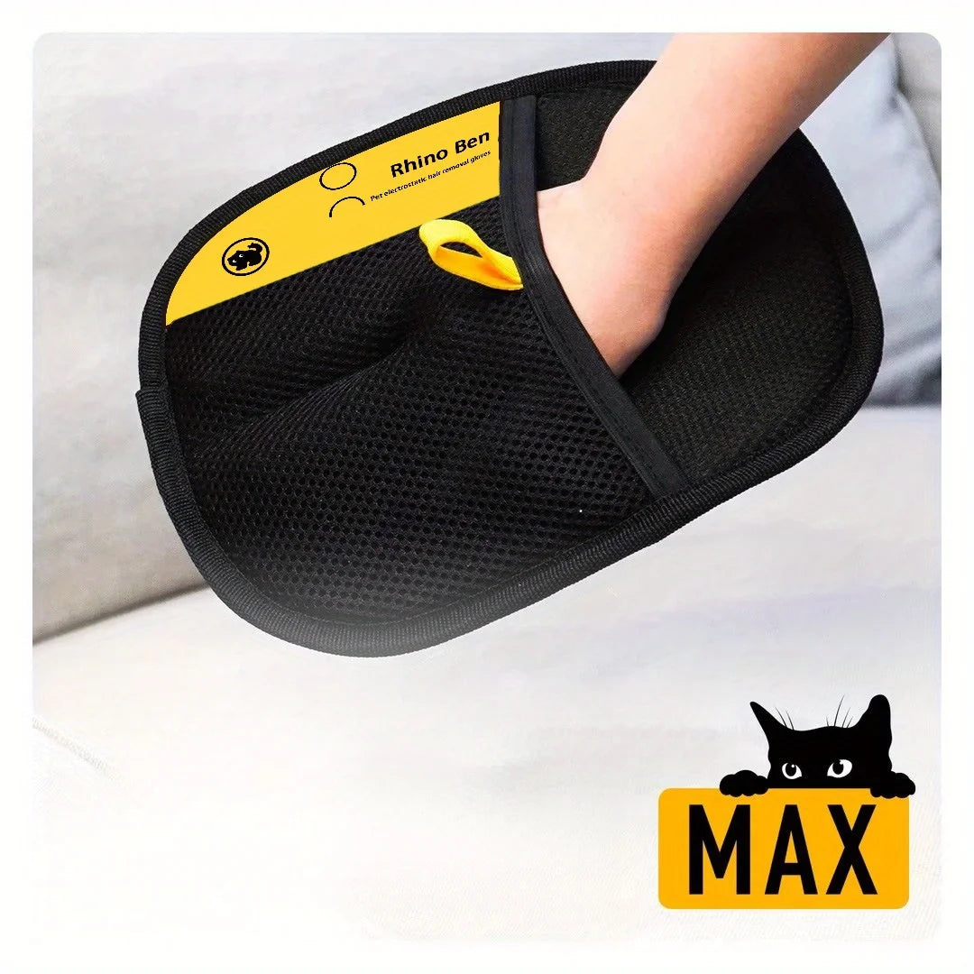 Pet Hair Removal Gloves Double Sided Cat Grooming Anti Shedding Tools