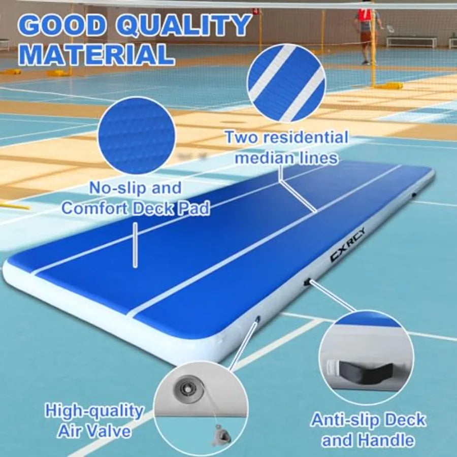 Inflatable Gymnastics Mat For Home Training PVC Material
