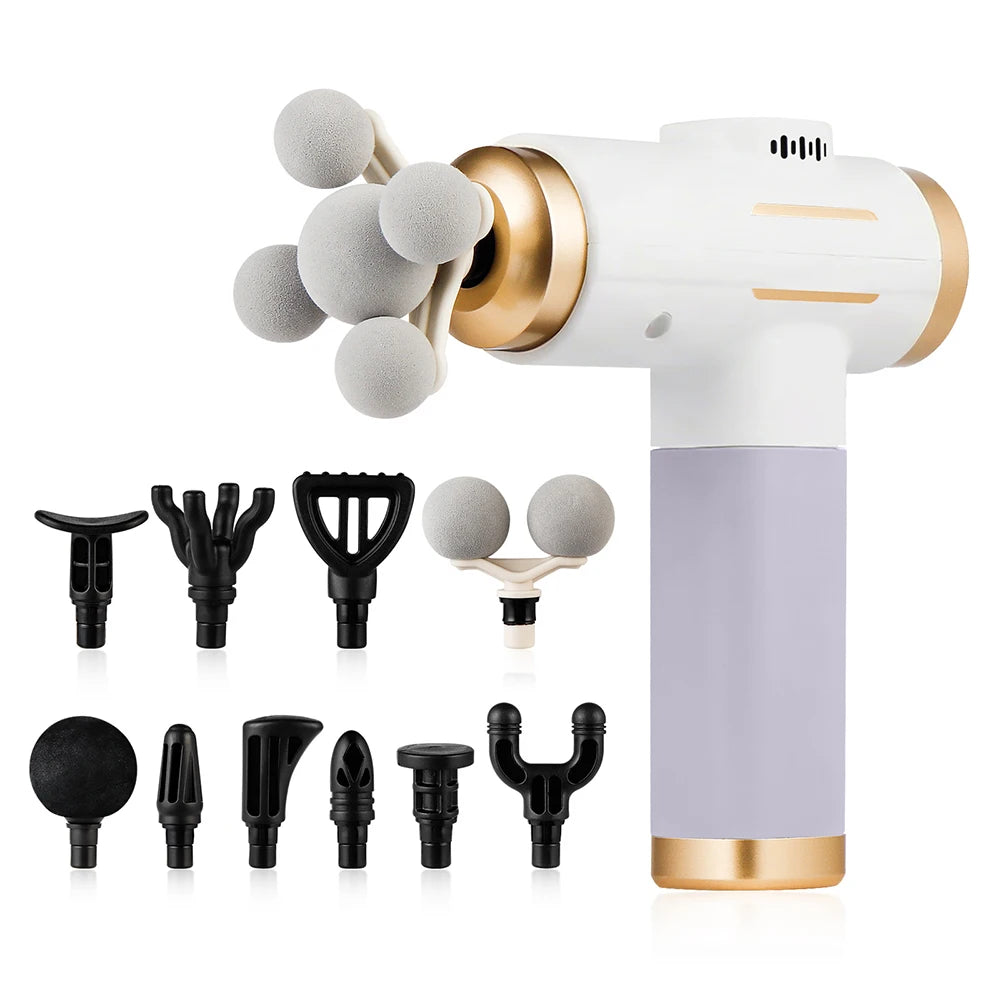 Foreverlily 11 In 1 Electric Massage Gun Professional Vibration Massager