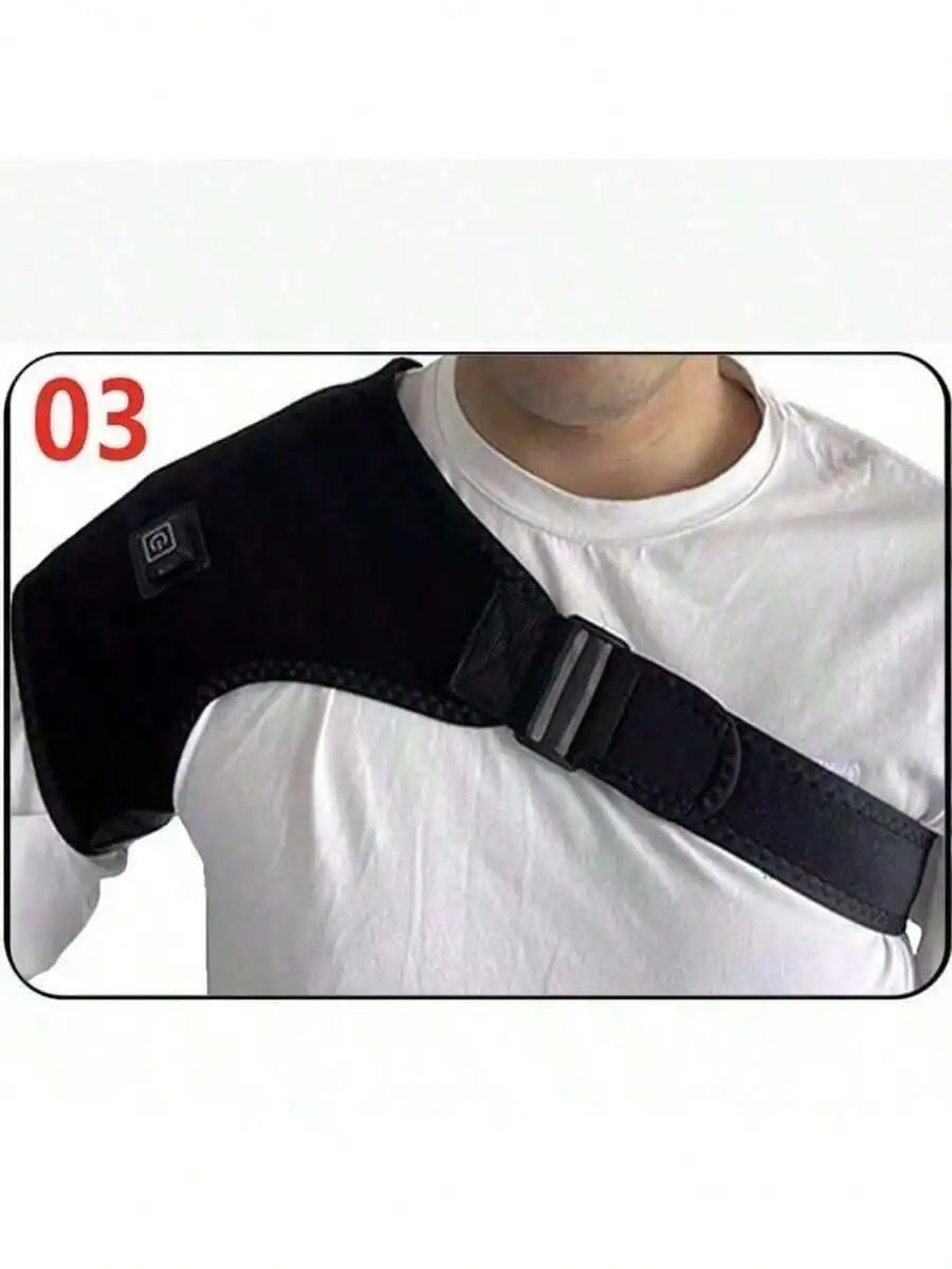 AXH Heated Shoulder and Knee Pad Bracket Massager for Joint Relief