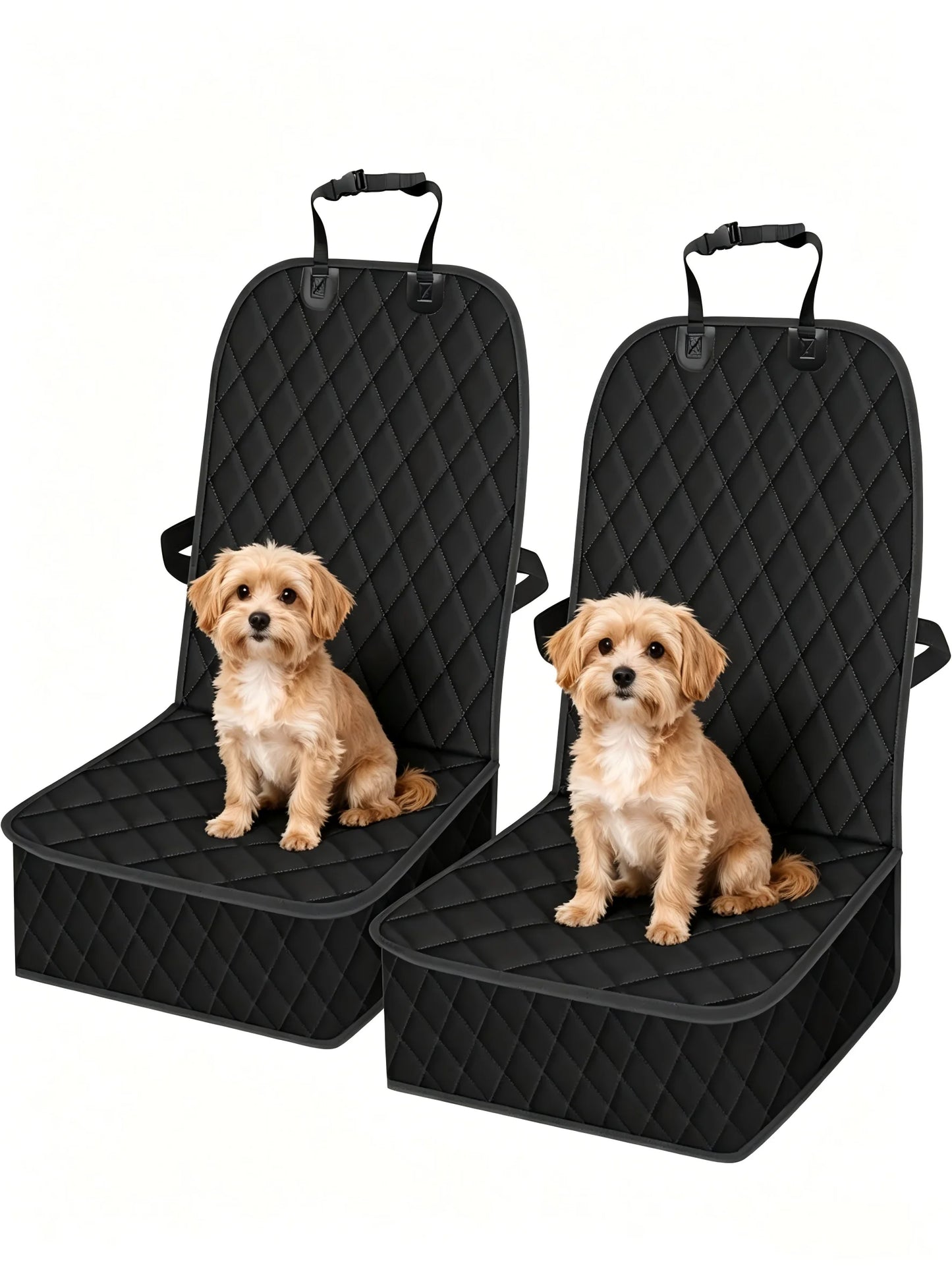 2 Pack Waterproof Diamond Quilted Car Booster Seat For Pets