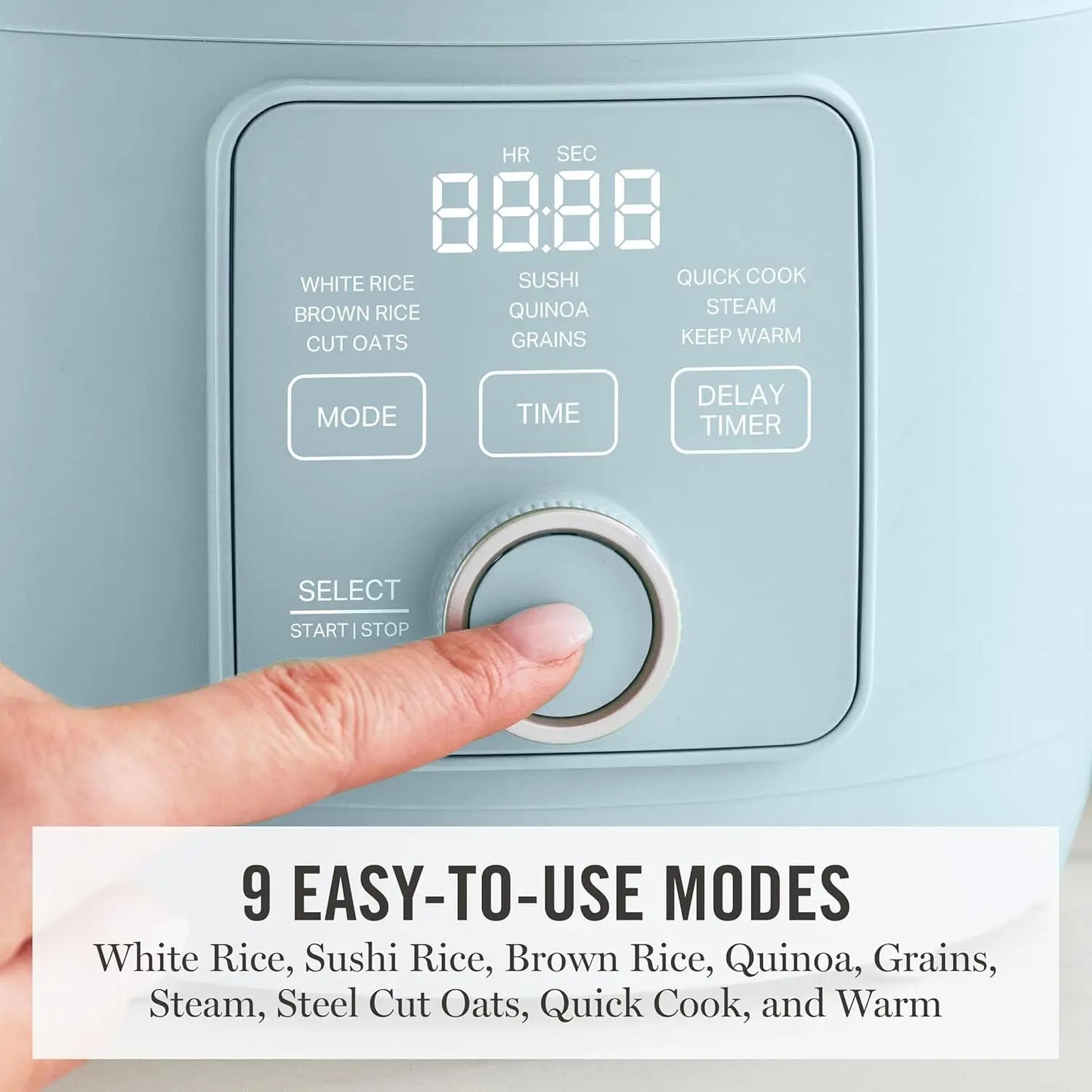 Rice Cooker With Fuzzy Logic Ceramic Nonstick Steamer