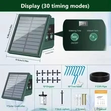 Solar Drip Irrigation System Garden Balcony Kit With 300 Programs