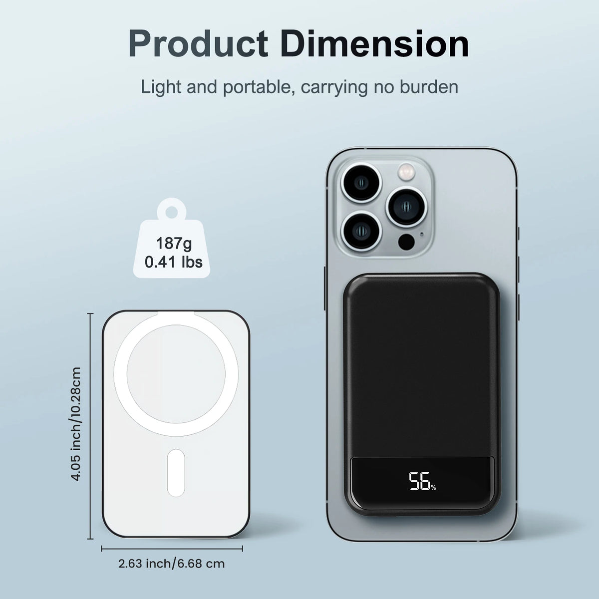 Magnetic Wireless Portable Power Bank With Led Display PD