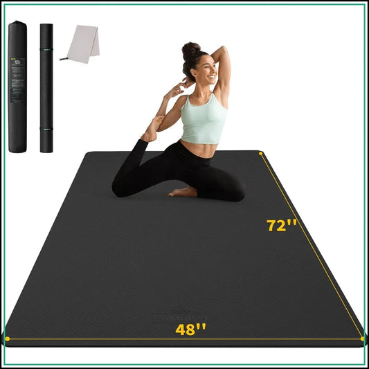 Extra Thick Yoga Mat For Home Gym With Joint Support