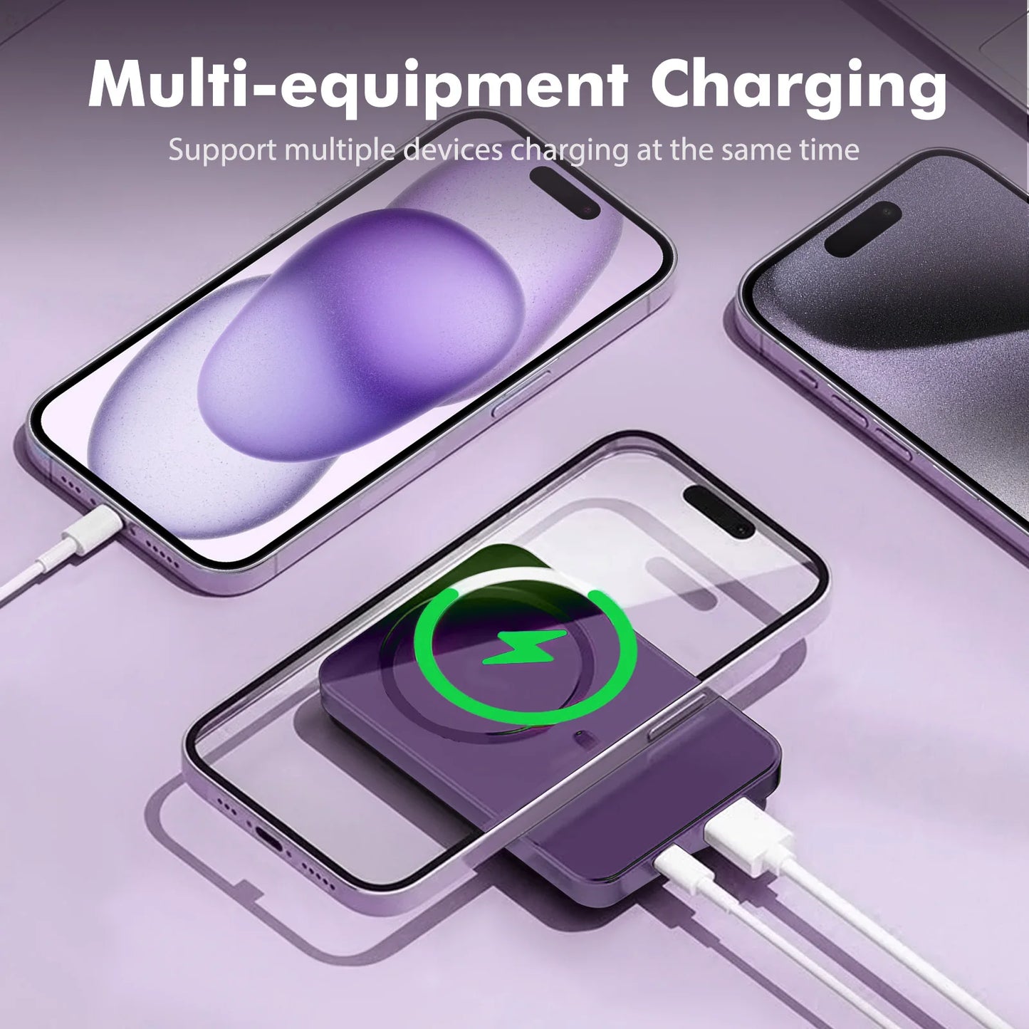 Wireless Magnetic Power Bank 22.5W Charging 10000mAh Led Display Portable