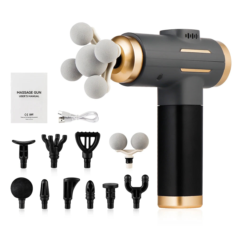 Foreverlily 11 In 1 Electric Massage Gun Professional Vibration Massager