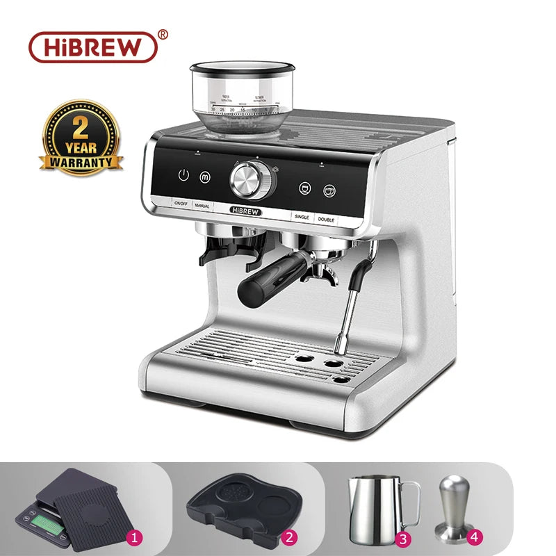 HiBREW Barista Pro 20Bar Espresso Machine With Full Cafe Kit