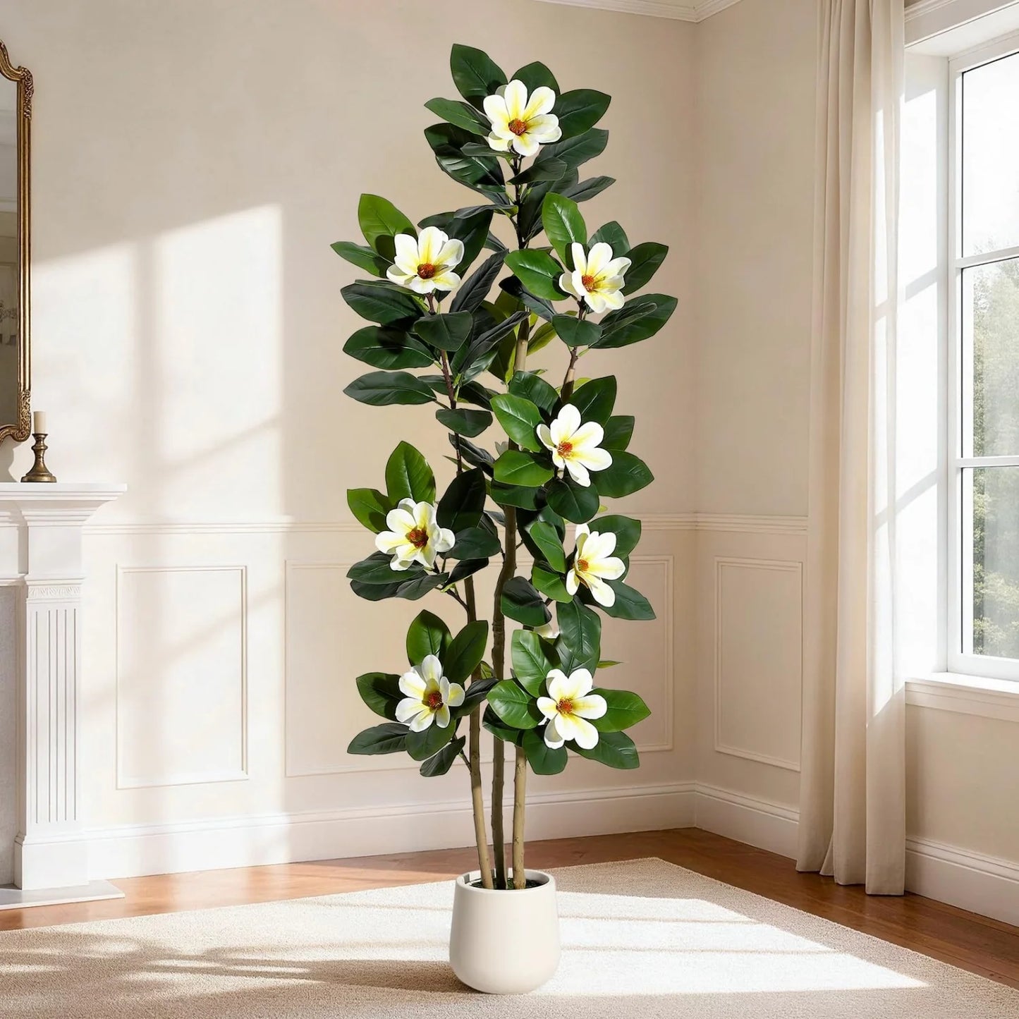 HiMISS Artificial Olive Tree With Lifelike Leaves For Home Decoration