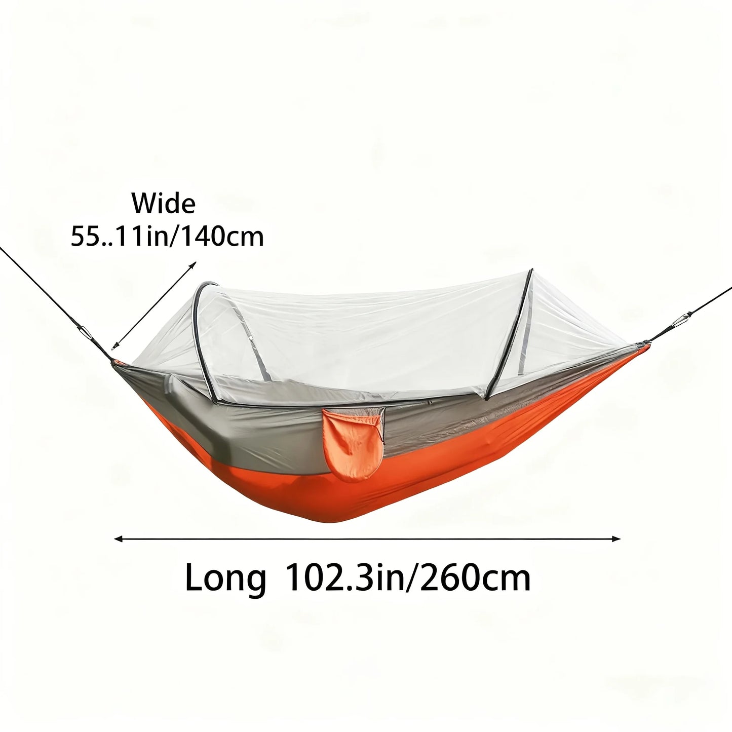Double Camping Hammock With Mosquito Net And Sun Shade Canopy