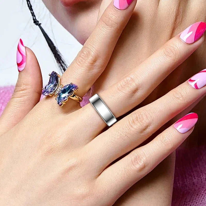Smart Ring Bluetooth Call Heart Rate Blood Pressure Waterproof Monitor