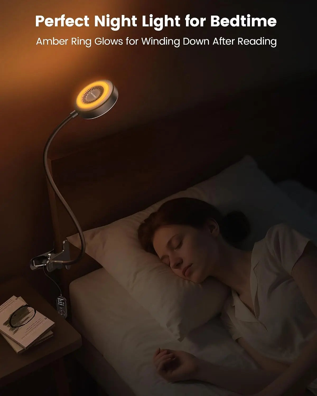 Clip On LED Lamp With Remote 72 LEDs Dimmable Timer