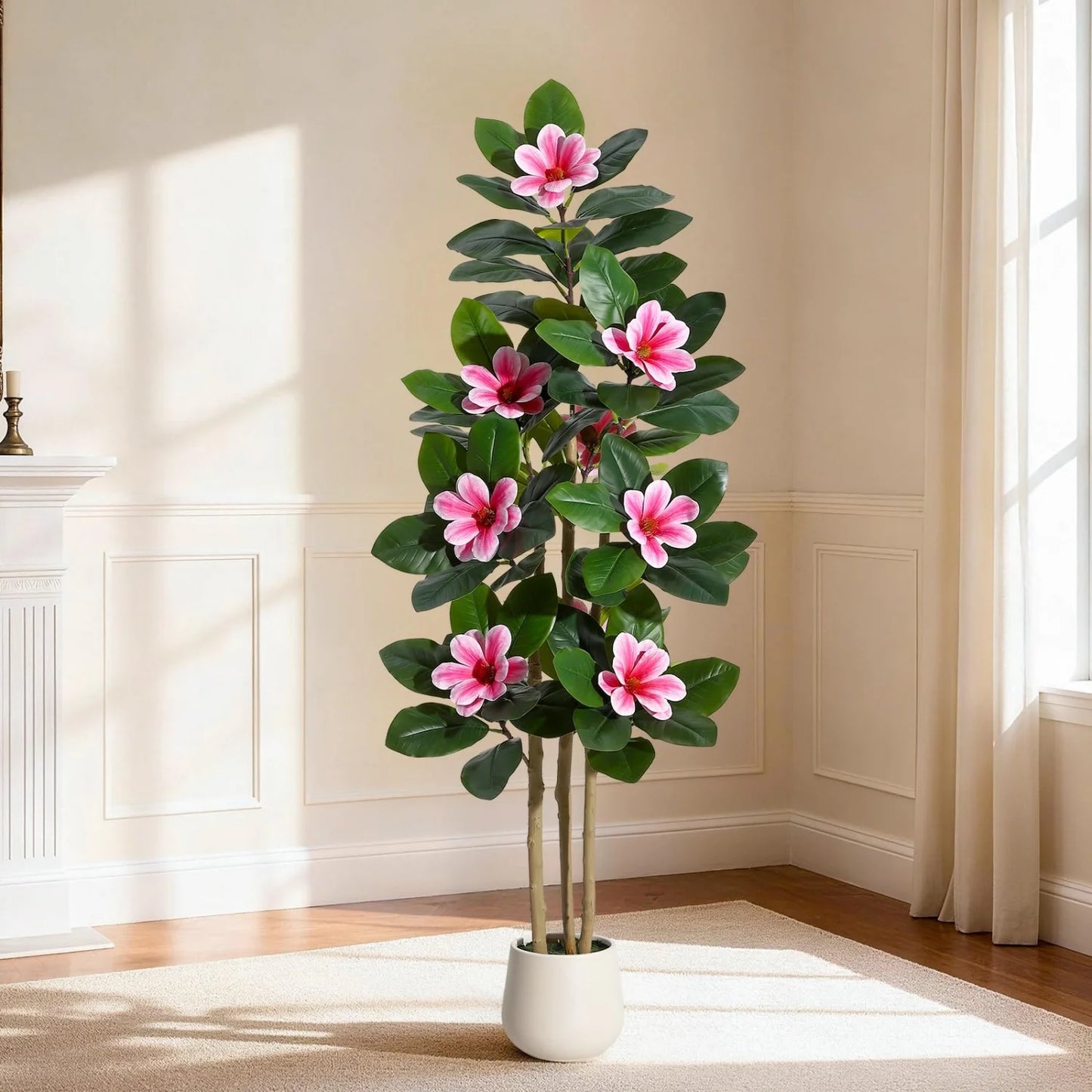 HiMISS Artificial Olive Tree With Lifelike Leaves For Home Decoration