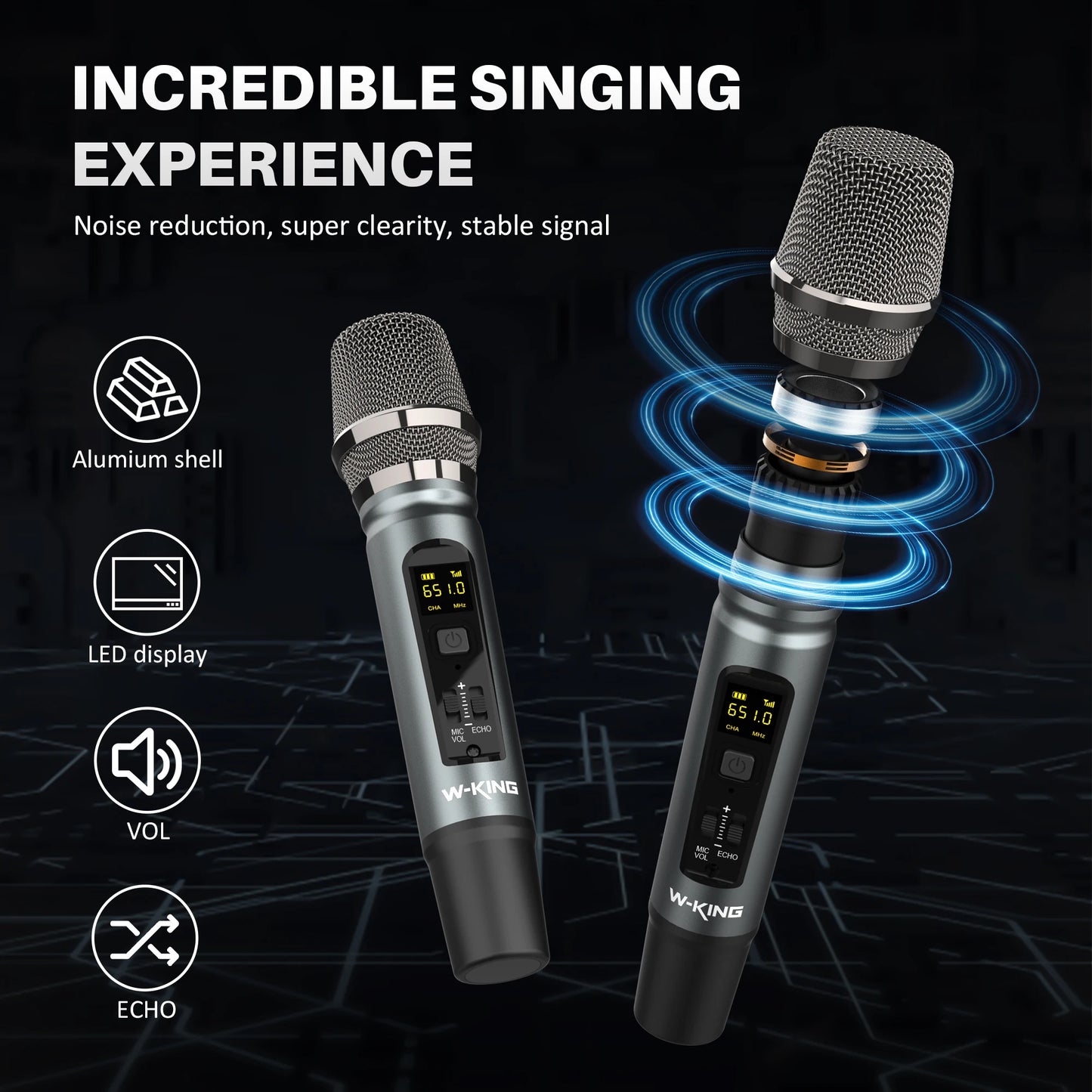 W-King D20 Portable Bluetooth Speaker With Massive Bass Waterproof Design