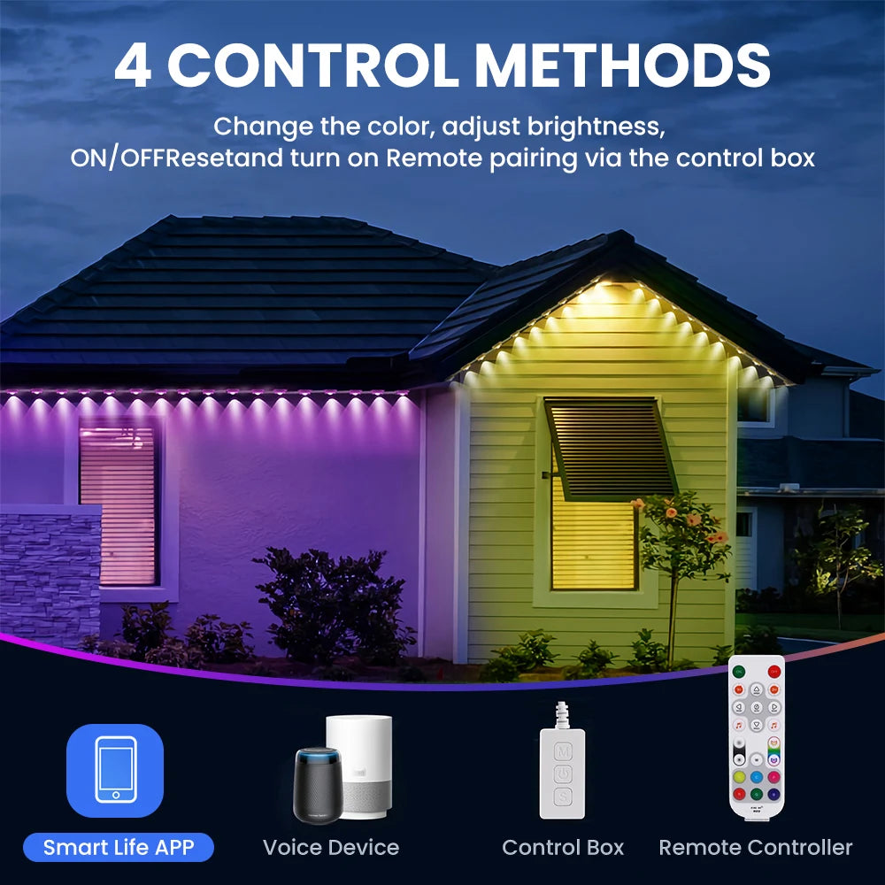 Aiopp Smart RGB Outdoor Lights With 72 Scene Modes IP67