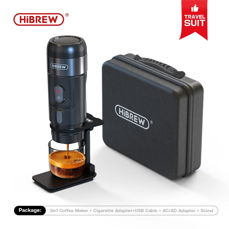 HiBREW Portable Espresso Coffee Machine For Car And Home 12V