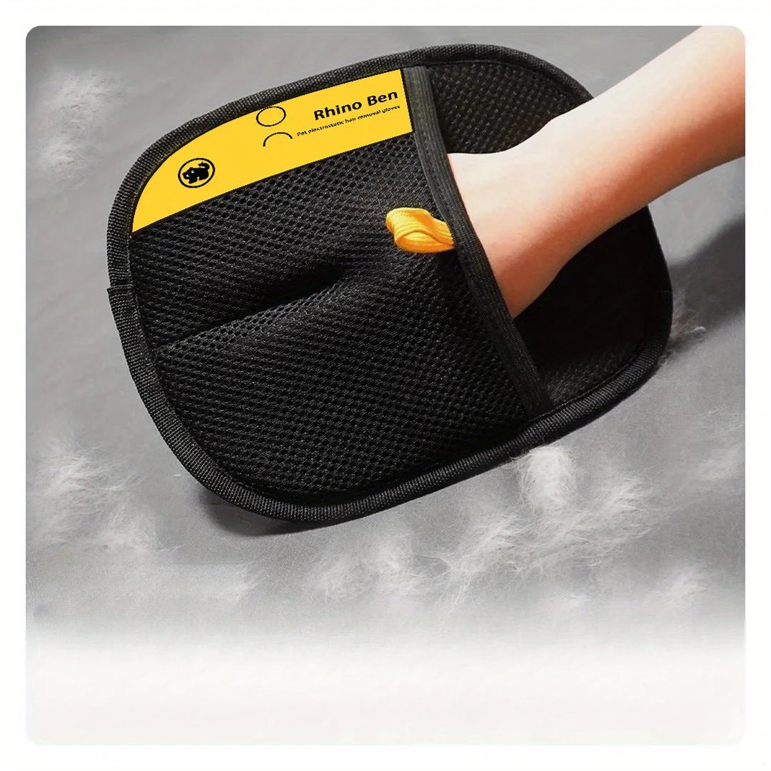 Pet Hair Removal Gloves Double Sided Cat Grooming Anti Shedding Tools