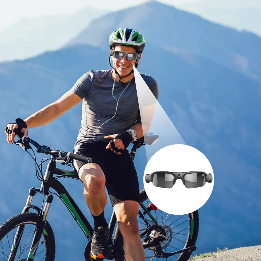 ALLOYSEED YJ01 Smart Glasses With 1080P WiFi Camera And Built In Microphone For Hands Free Video Recording