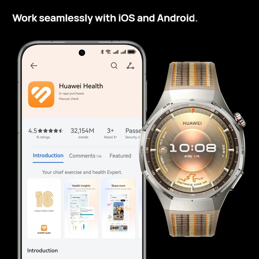 Huawei Watch GT 6 Pro Smartwatch 21 Day Battery