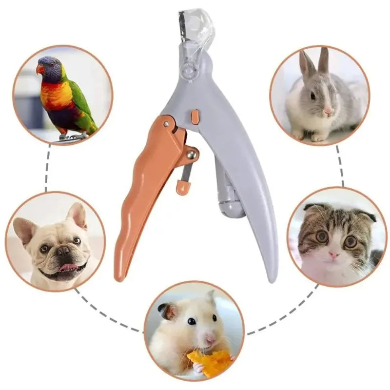 LED Light Pet Nail Clipper With Amplification Function For Dogs And Cats