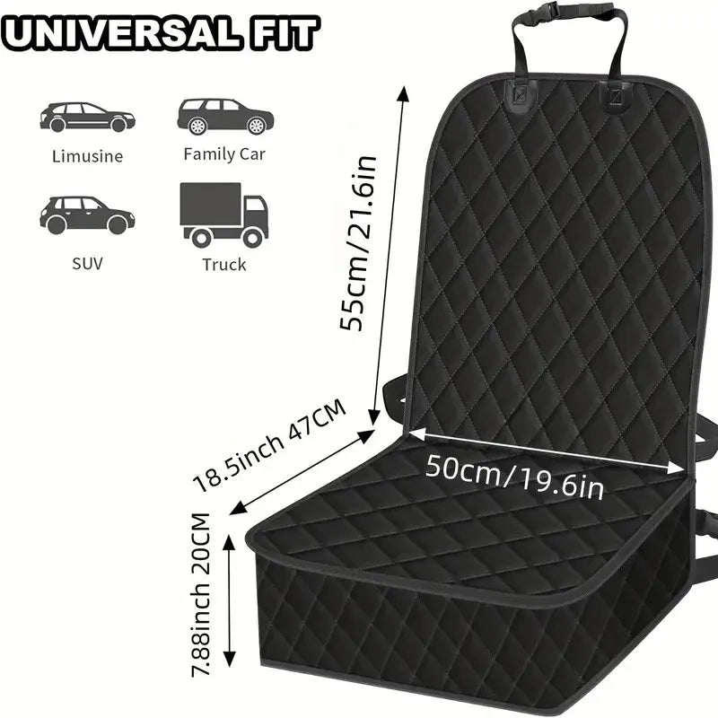 2 Pack Waterproof Diamond Quilted Car Booster Seat For Pets