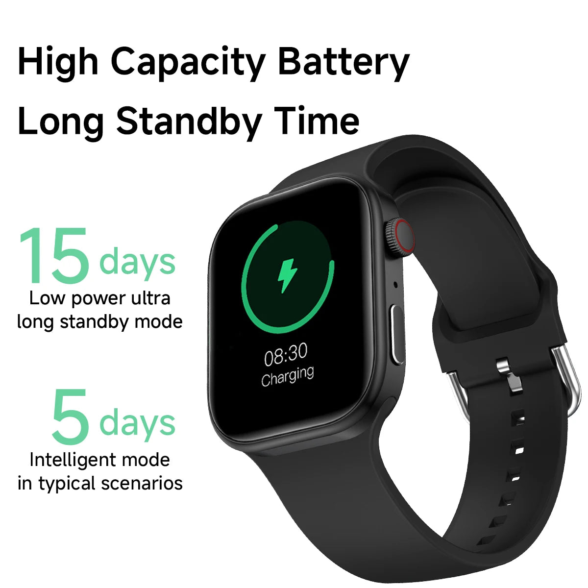 Odelettevcy Smartwatch With Bluetooth Calling And Heart Rate Monitoring