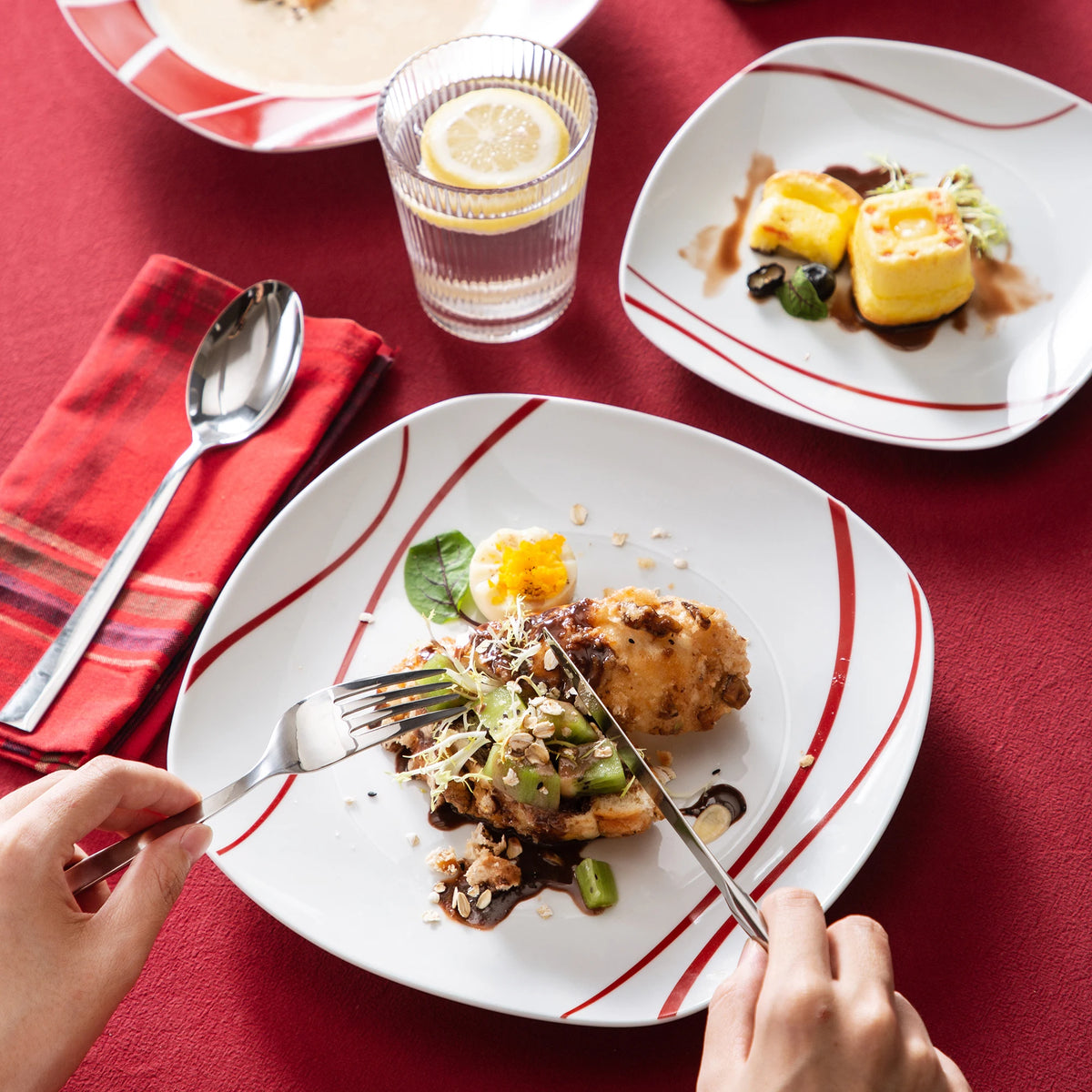 Malacasa Premium Porcelain Dinner Set With Plates And Bowls
