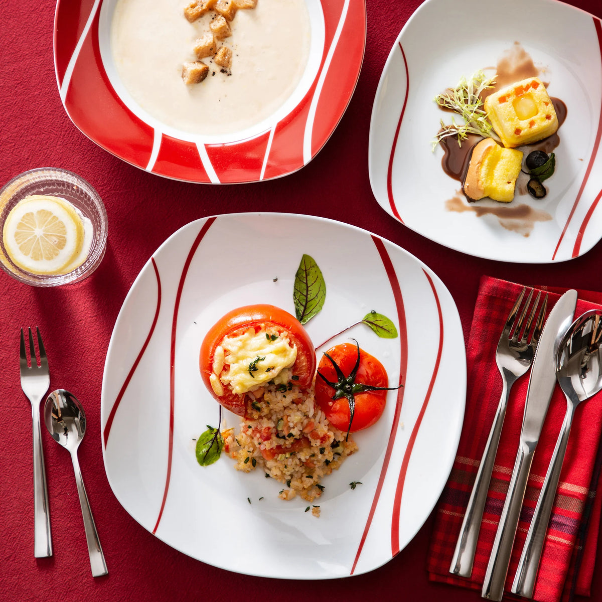 Malacasa Premium Porcelain Dinner Set With Plates And Bowls