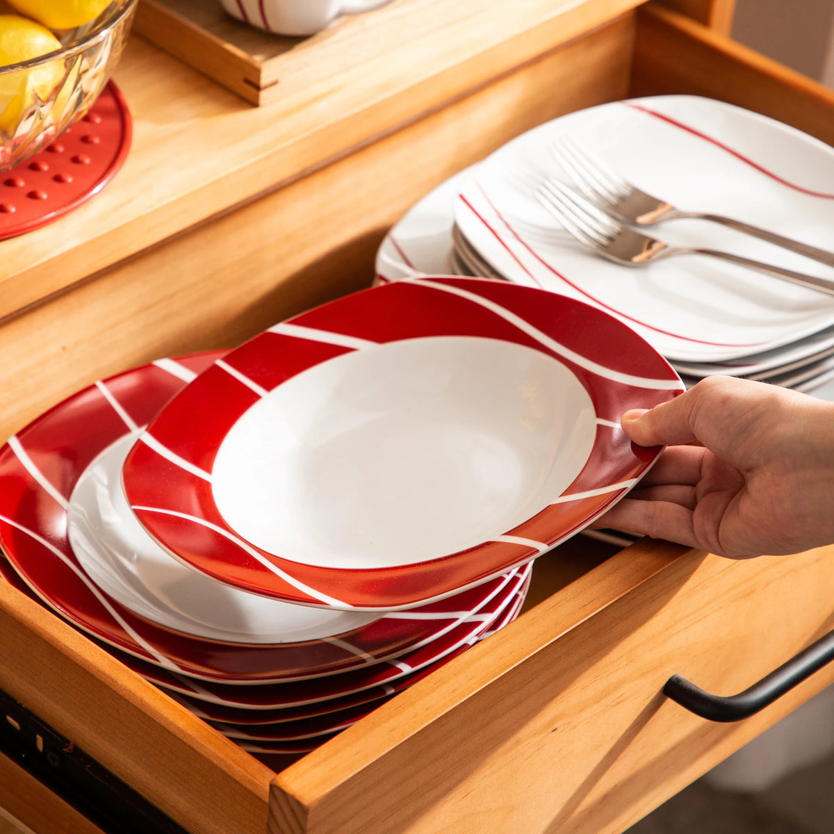 Malacasa Premium Porcelain Dinner Set With Plates And Bowls